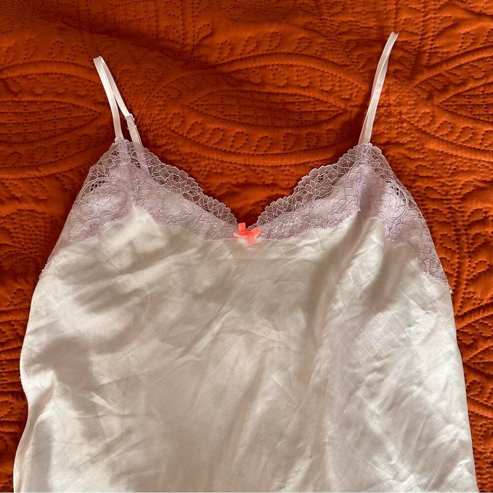 Victoria's Secret purple silky slip dress with slit - Picture 6 of 8